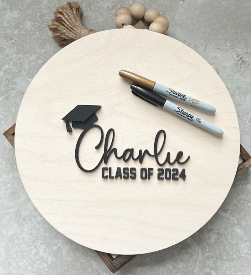 Personalized Graduation Keepsake Sign